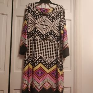 Geometric pattern dress